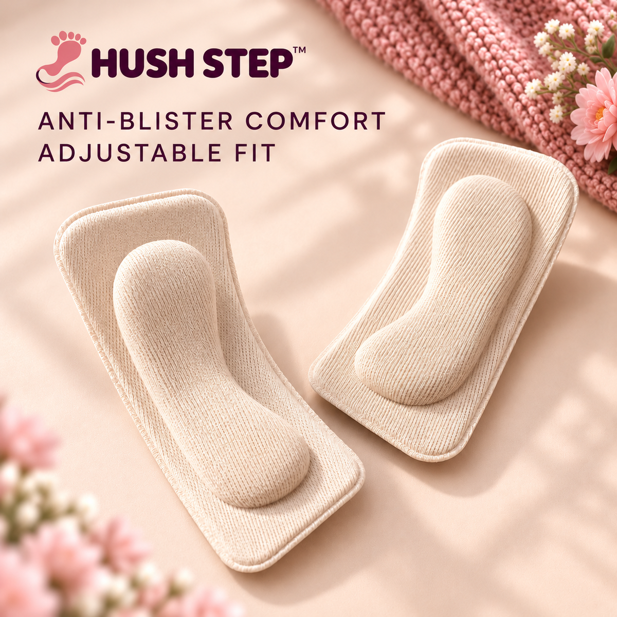 Hush Heel 6 Piece Comfortable Cotton Blend Socks