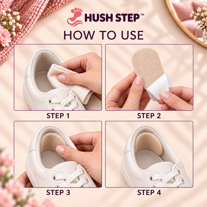 Hush Heel 6 Piece Comfortable Cotton Blend Socks