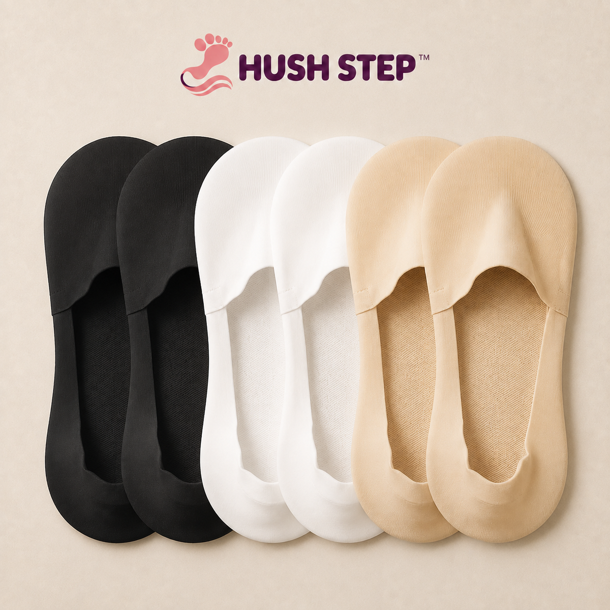 Hush Socks 3 Pairs Comfortable Cotton Blend Socks